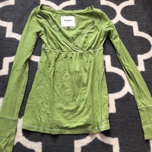 abercrombie long sleeve top size m